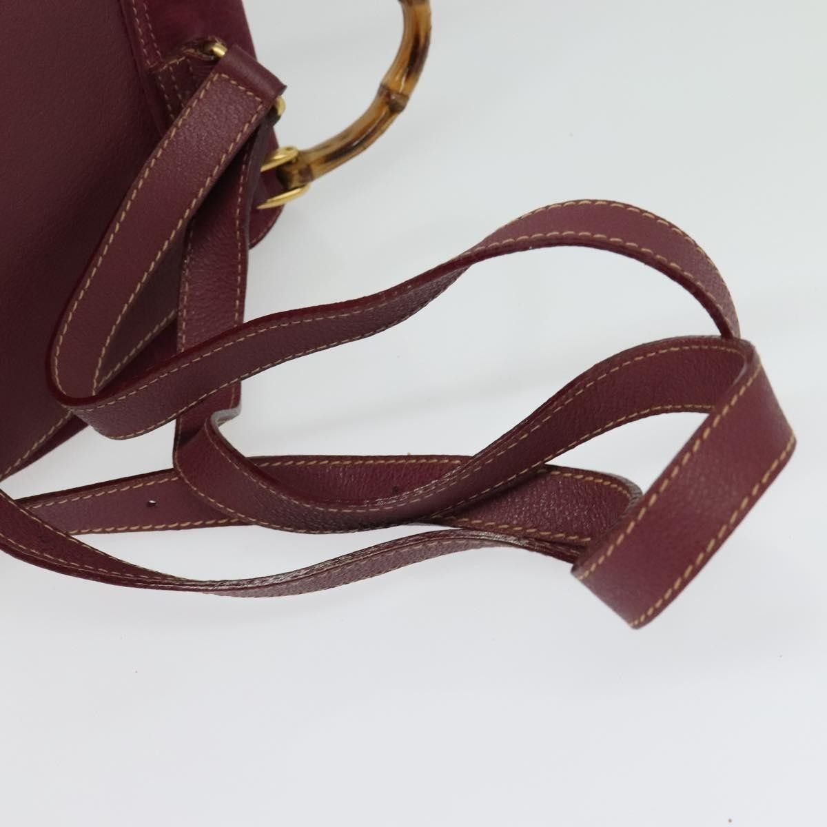 Gucci Gucci Vintage Bamboo Backpack Suede Size ONE SIZE - 15 Thumbnail