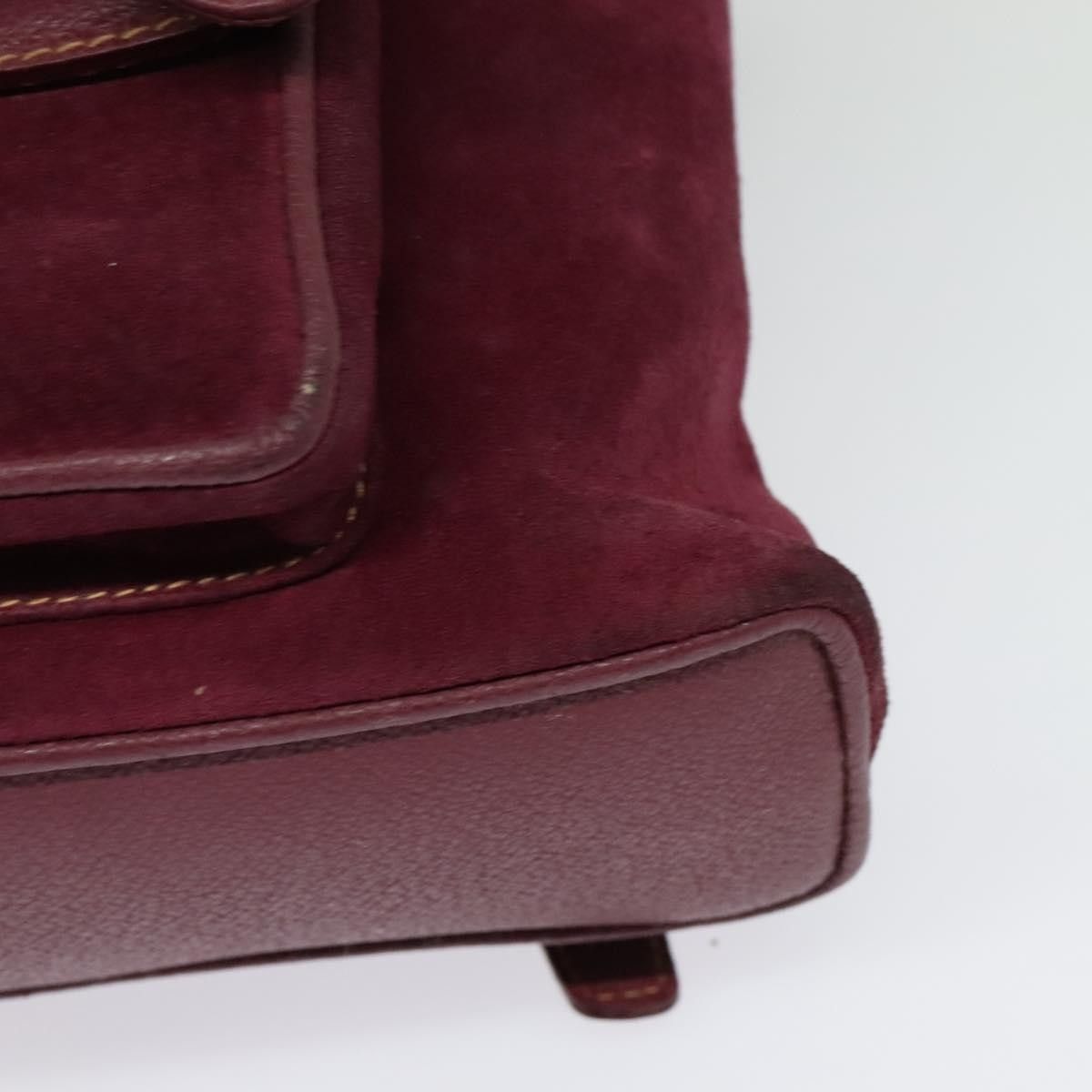 Gucci Gucci Vintage Bamboo Backpack Suede Size ONE SIZE - 10 Thumbnail