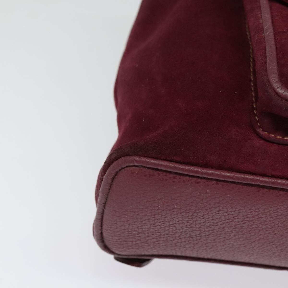 Gucci Gucci Vintage Bamboo Backpack Suede Size ONE SIZE - 9 Thumbnail