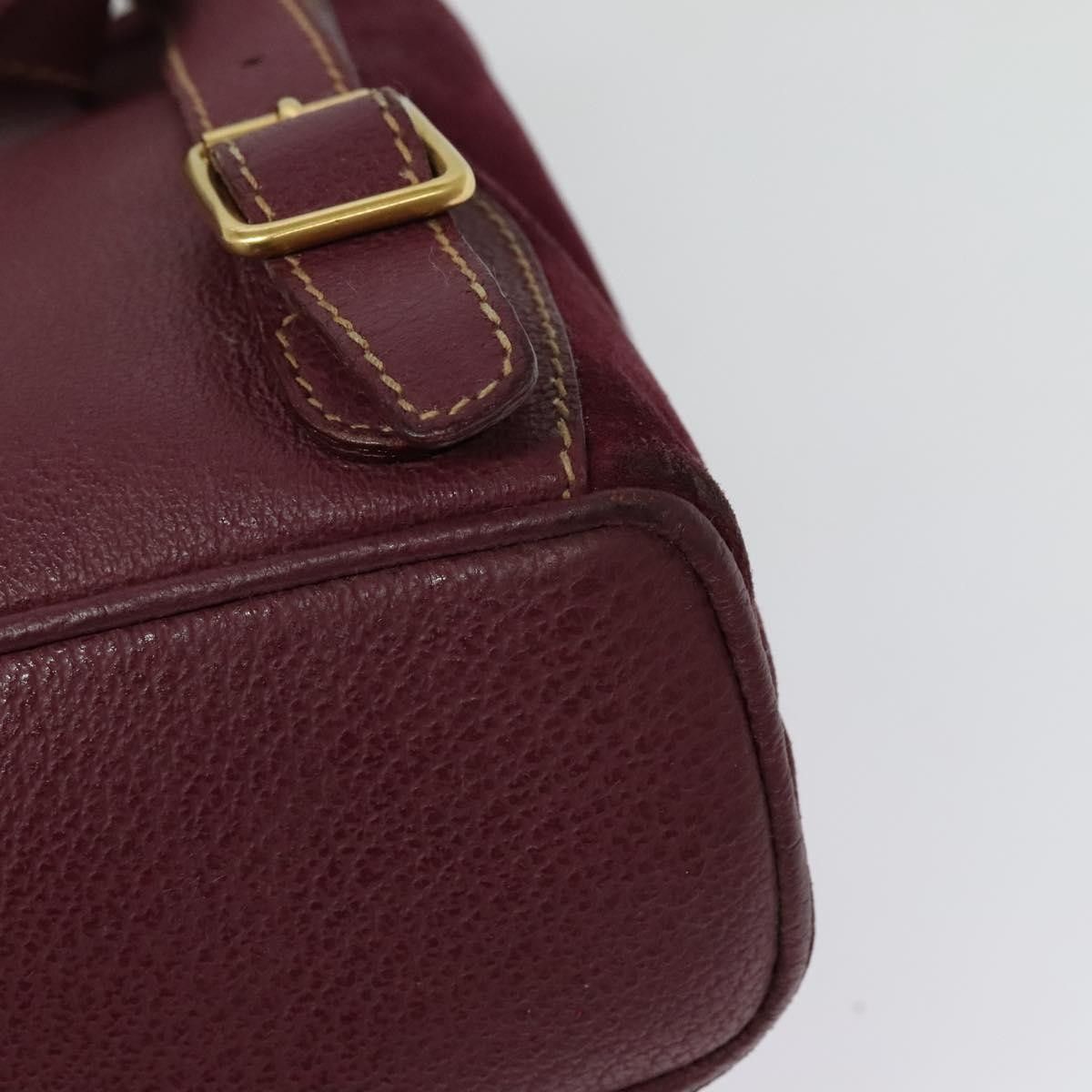 Gucci Gucci Vintage Bamboo Backpack Suede Size ONE SIZE - 12 Thumbnail