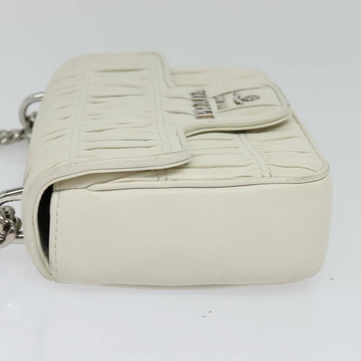 Prada Prada Chain Flap Shoulder Bag Nappa Gaufre Size ONE SIZE - 3 Thumbnail