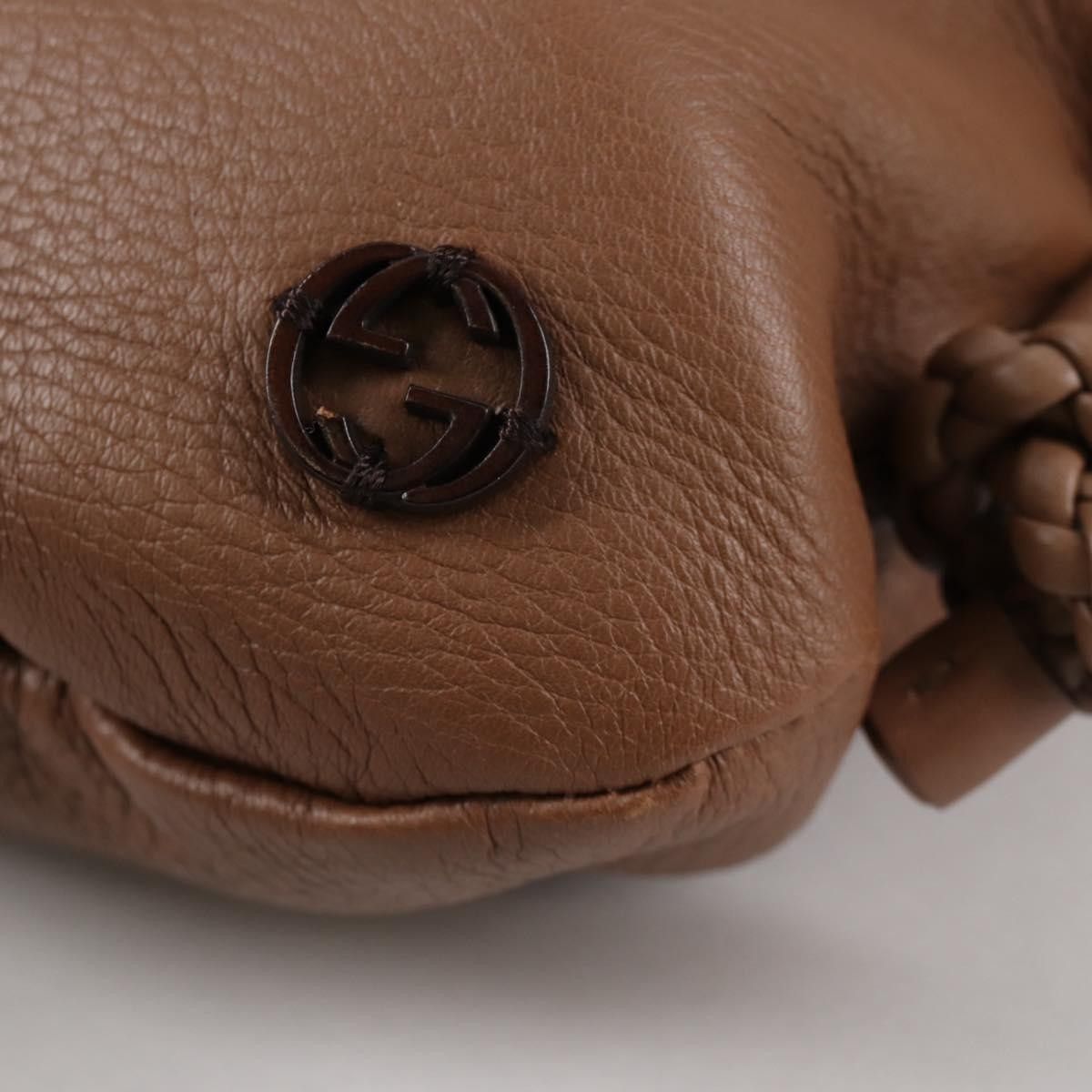 Gucci Gucci Braided Strap Zip Messenger Leather Size ONE SIZE - 9 Thumbnail