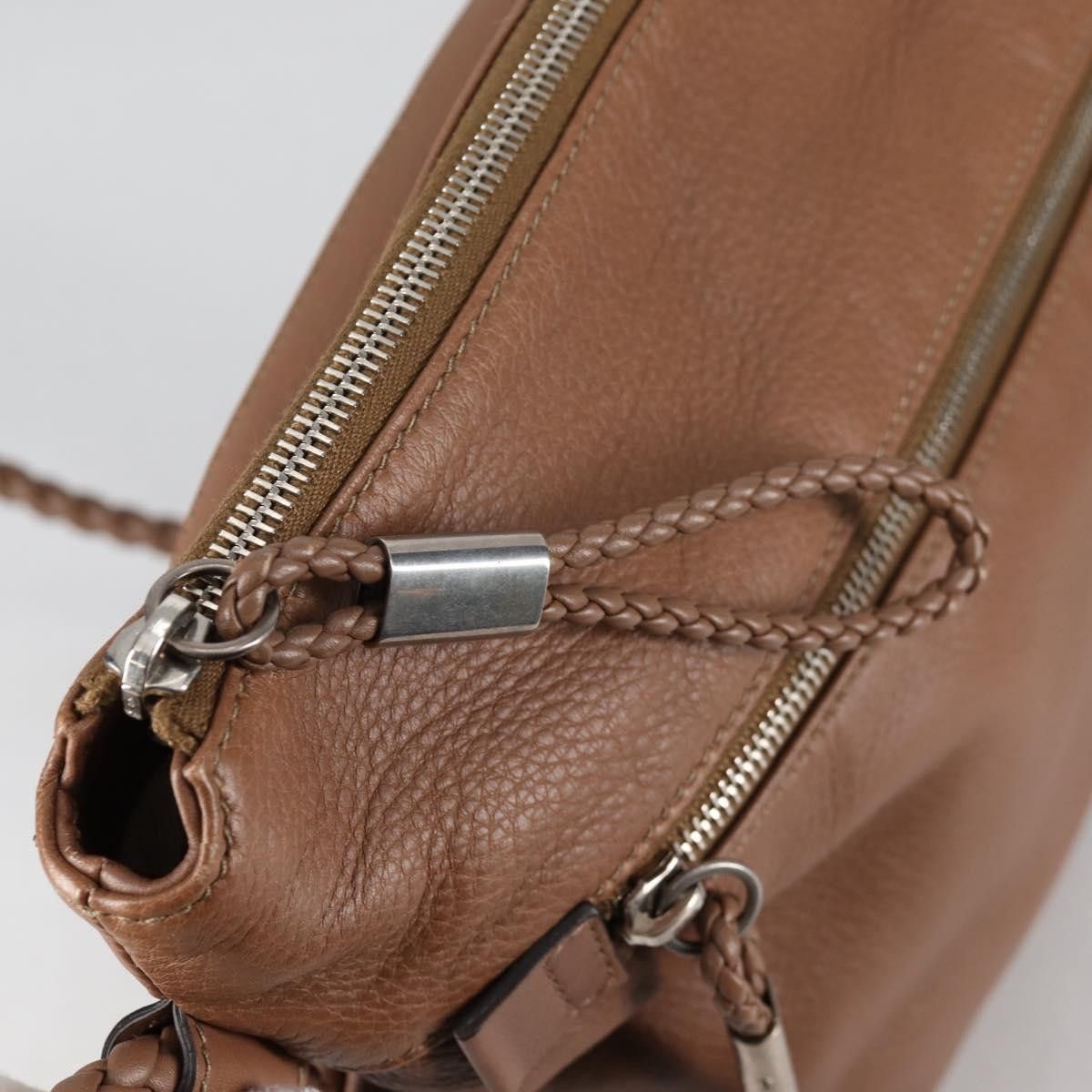 Gucci Gucci Braided Strap Zip Messenger Leather Size ONE SIZE - 13 Thumbnail