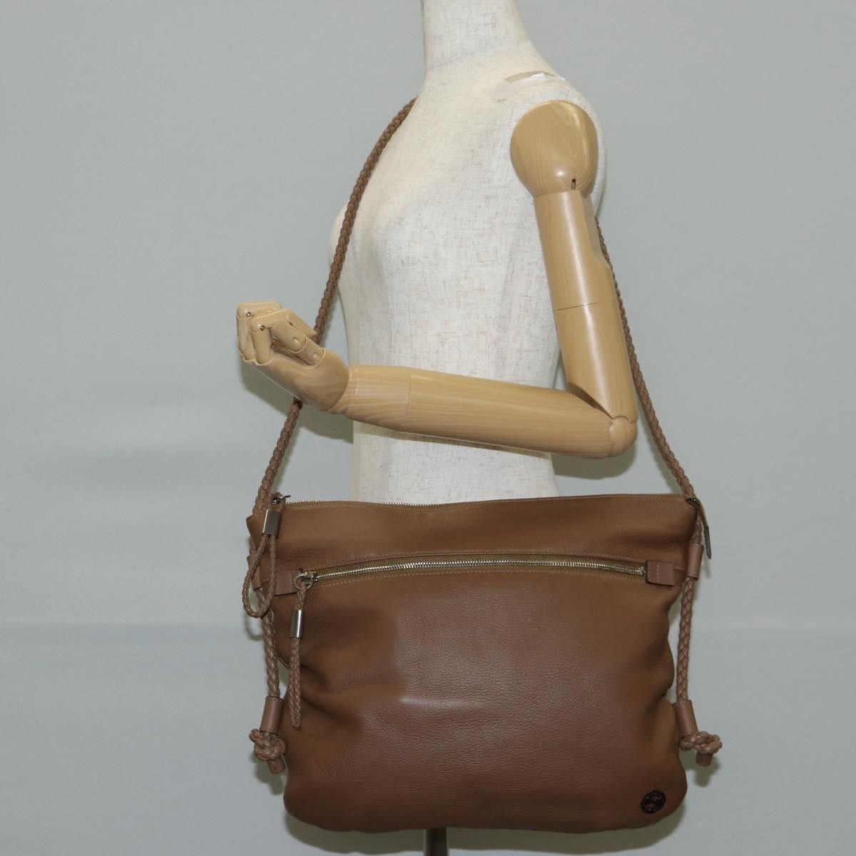 Gucci Gucci Braided Strap Zip Messenger Leather Size ONE SIZE - 16 Thumbnail
