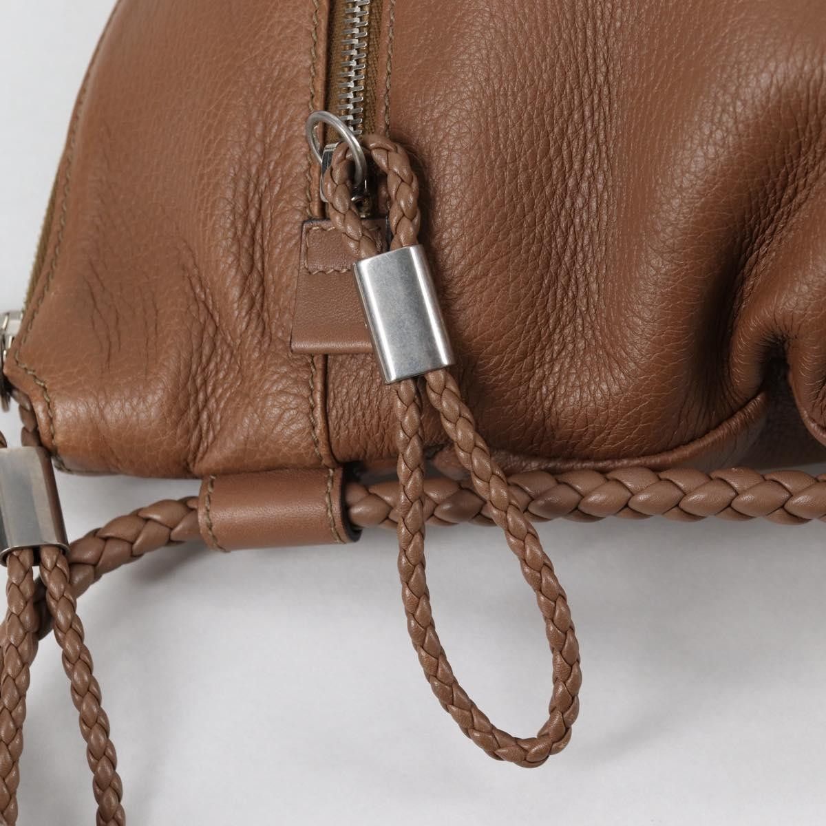 Gucci Gucci Braided Strap Zip Messenger Leather Size ONE SIZE - 14 Thumbnail