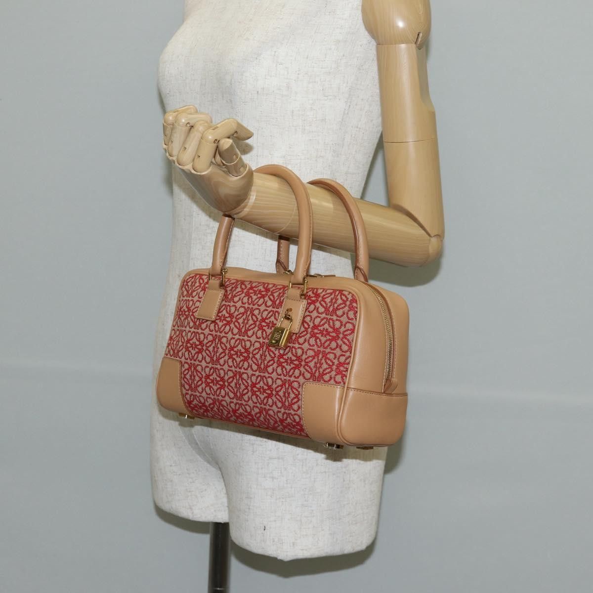 Loewe Loewe Amazona Bag Leather and Jacquard Canvas Size ONE SIZE - 14 Thumbnail