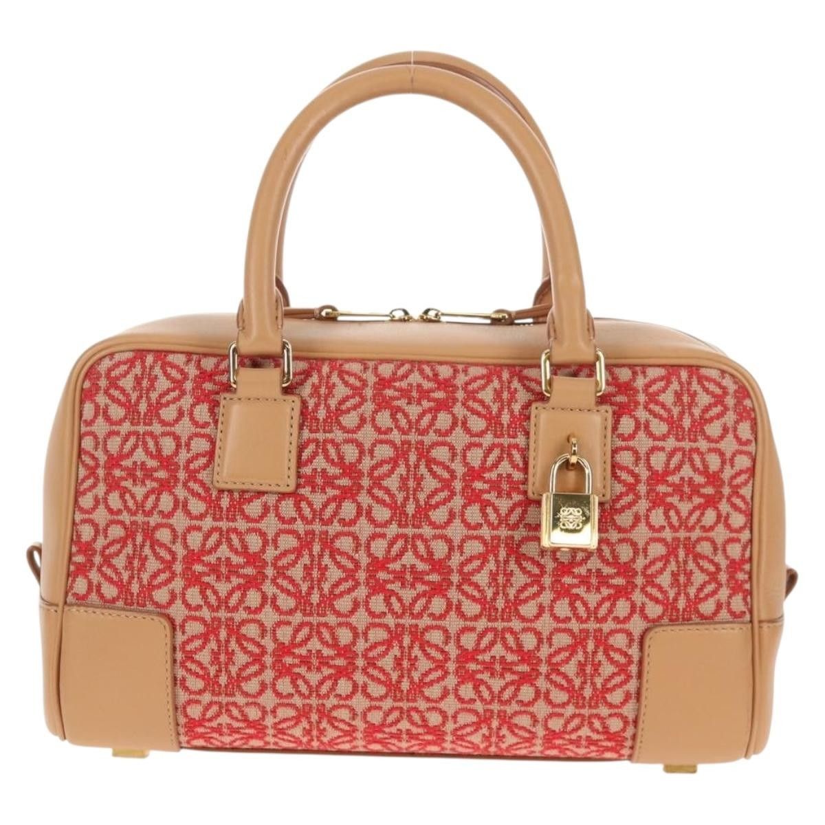 Loewe Loewe Amazona Bag Leather and Jacquard Canvas Size ONE SIZE - 17 Thumbnail