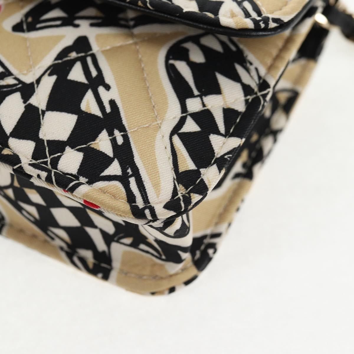 Chanel Chanel Flap Card Holder on Chain Quilted Printed Canvas Size ONE SIZE - 12 Thumbnail