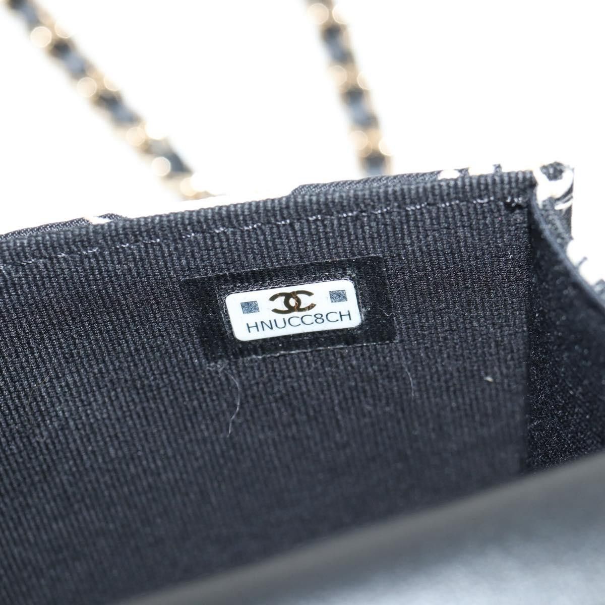 Chanel Chanel Flap Card Holder on Chain Quilted Printed Canvas Size ONE SIZE - 7 Thumbnail