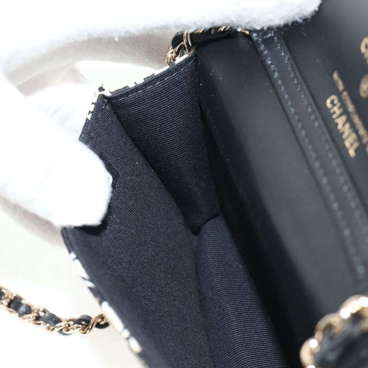 Chanel Chanel Flap Card Holder on Chain Quilted Printed Canvas Size ONE SIZE - 23 Thumbnail