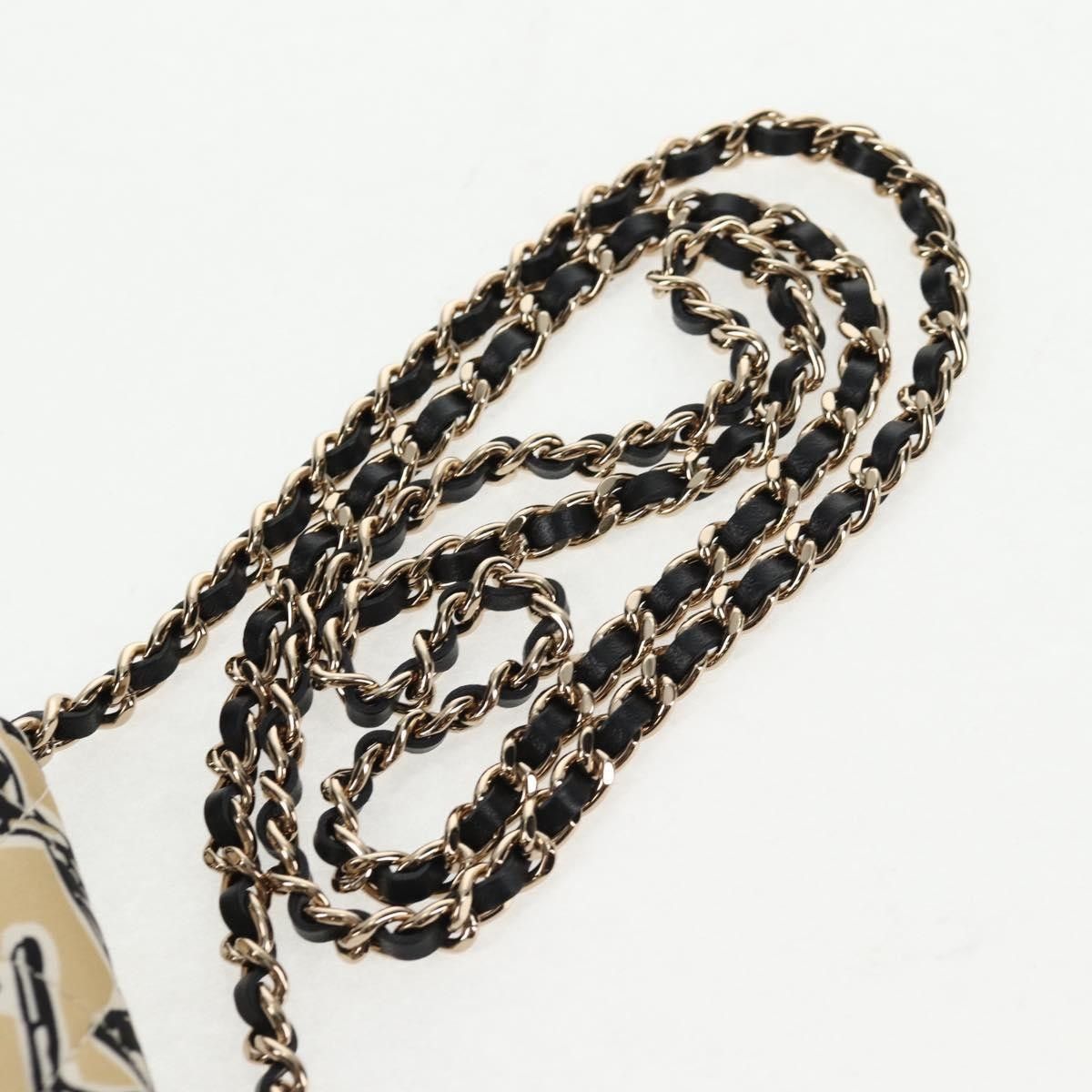 Chanel Chanel Flap Card Holder on Chain Quilted Printed Canvas Size ONE SIZE - 18 Thumbnail