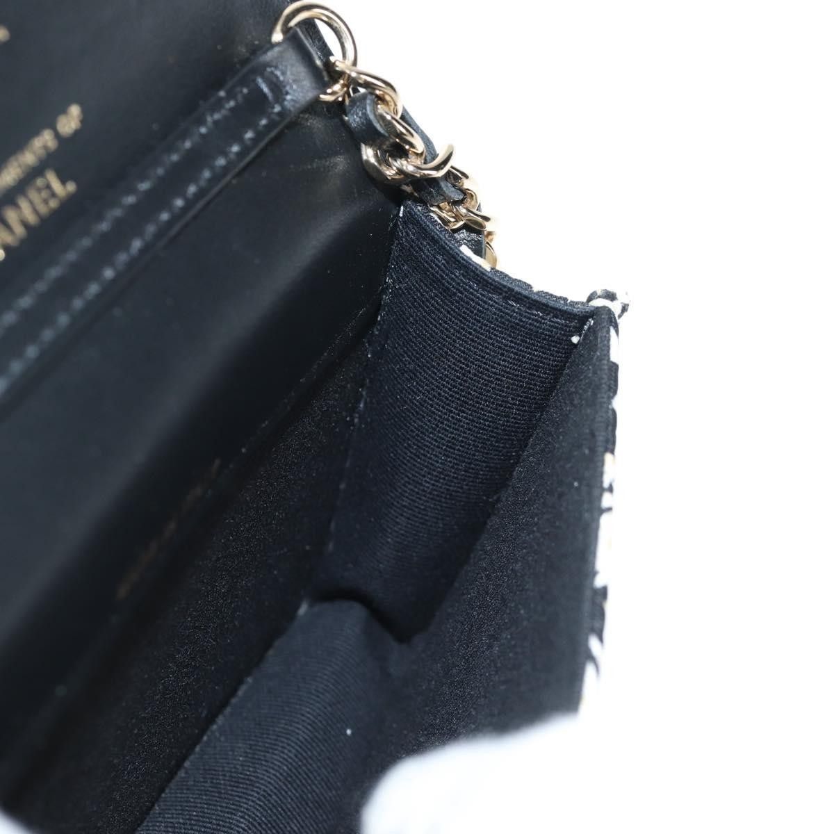 Chanel Chanel Flap Card Holder on Chain Quilted Printed Canvas Size ONE SIZE - 22 Thumbnail