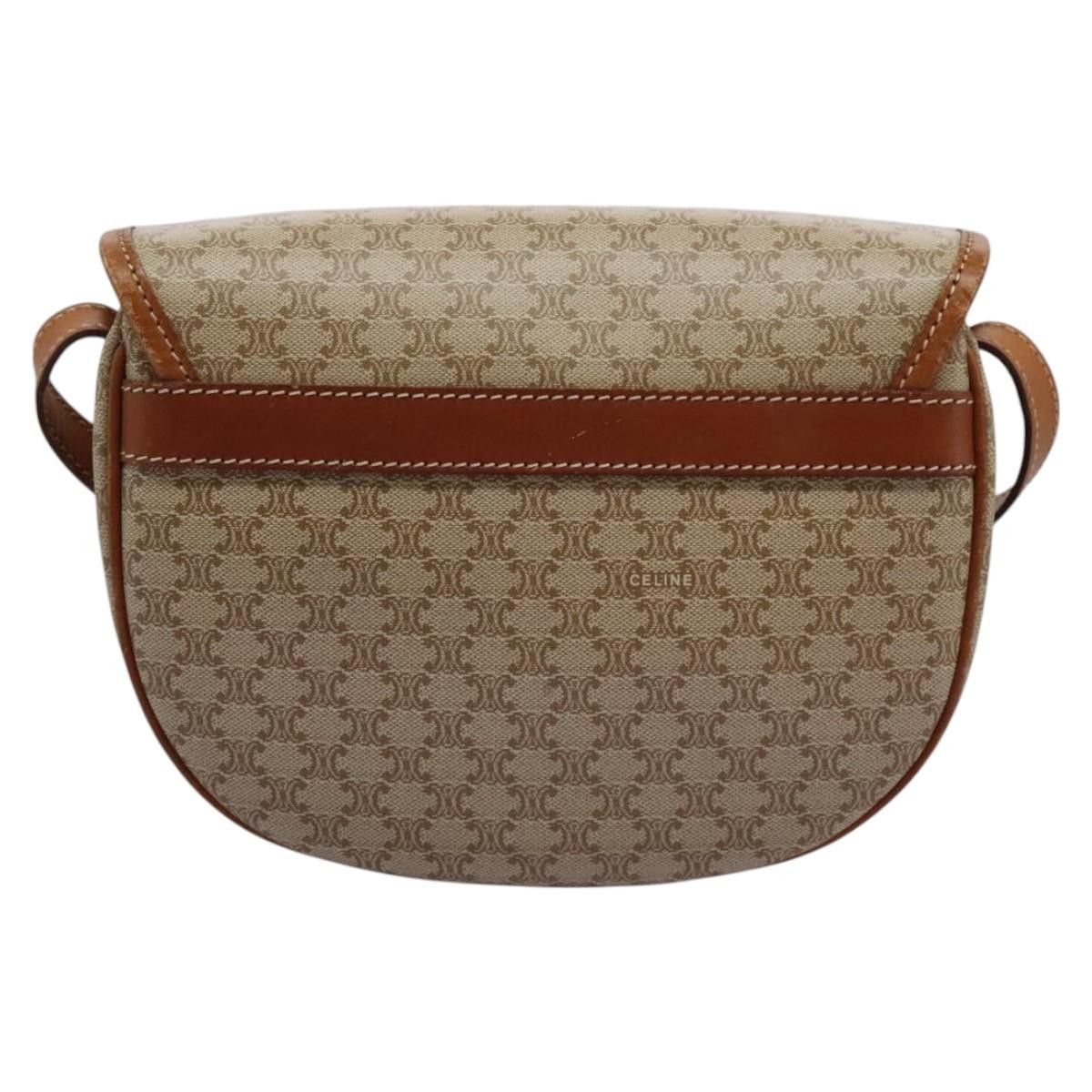 Celine Celine Vintage Macadam Shoulder Bag Canvas and Leather Size ONE SIZE - 2 Thumbnail