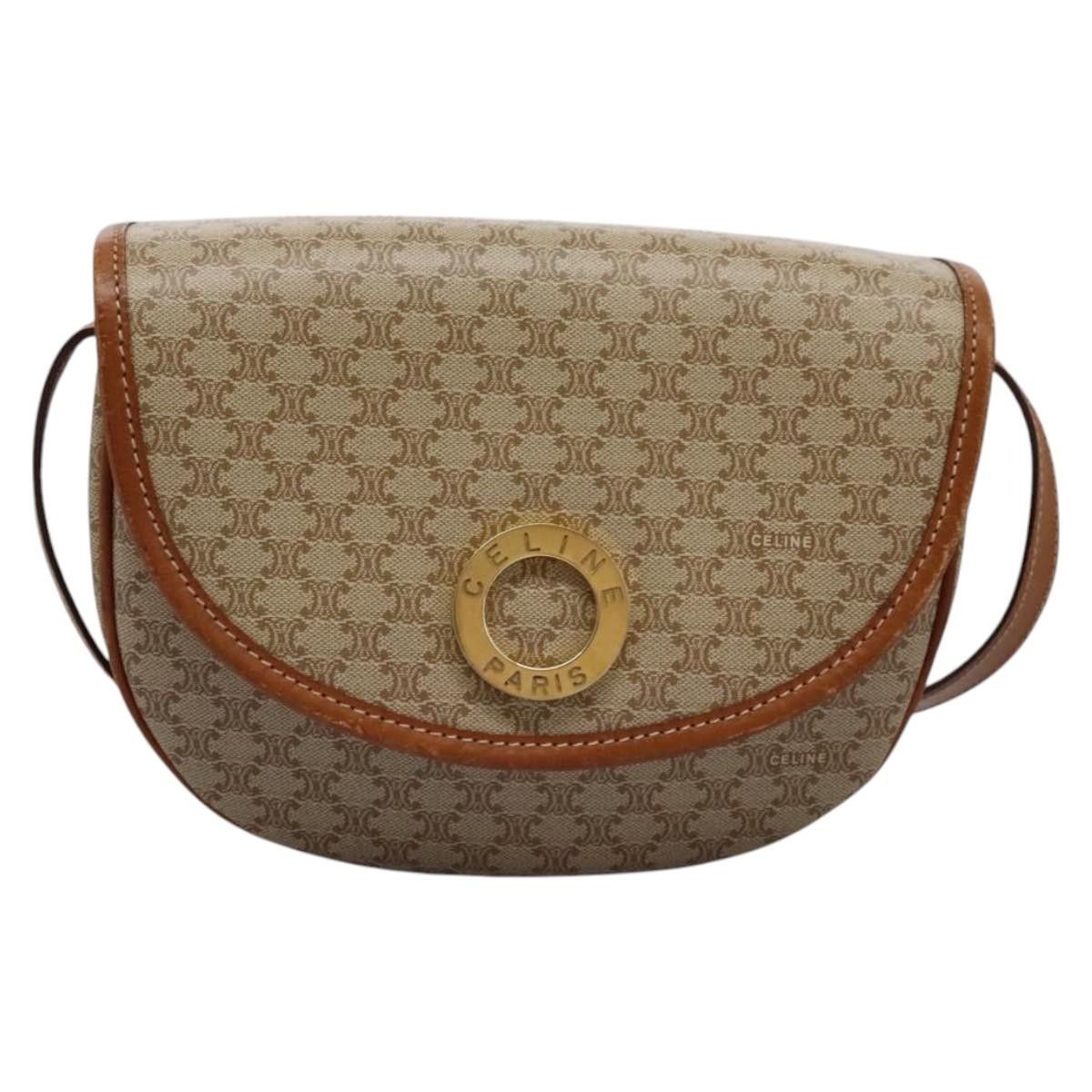 Celine Celine Vintage Macadam Shoulder Bag Canvas and Leather Size ONE SIZE - 18 Thumbnail