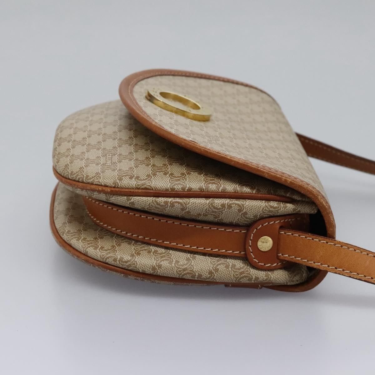 Celine Celine Vintage Macadam Shoulder Bag Canvas and Leather Size ONE SIZE - 4 Thumbnail