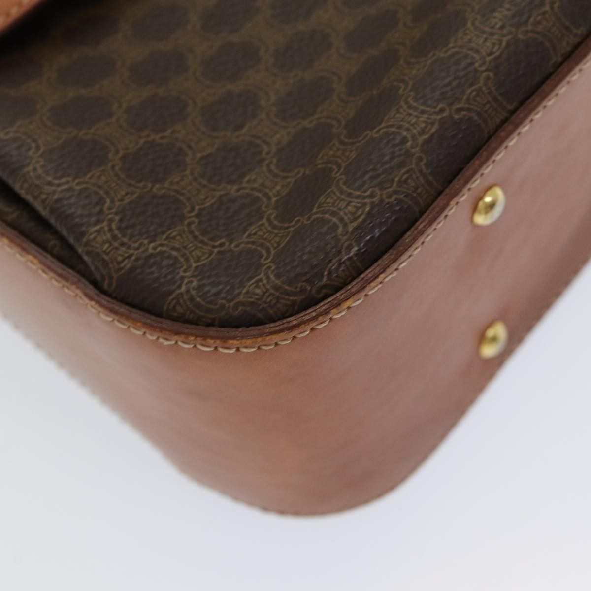 Celine Celine Vintage Convertible Top Handle Bag Macadam Coated Canvas Size ONE SIZE - 10 Thumbnail