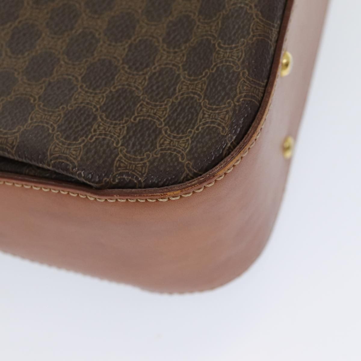 Celine Celine Vintage Convertible Top Handle Bag Macadam Coated Canvas Size ONE SIZE - 12 Thumbnail