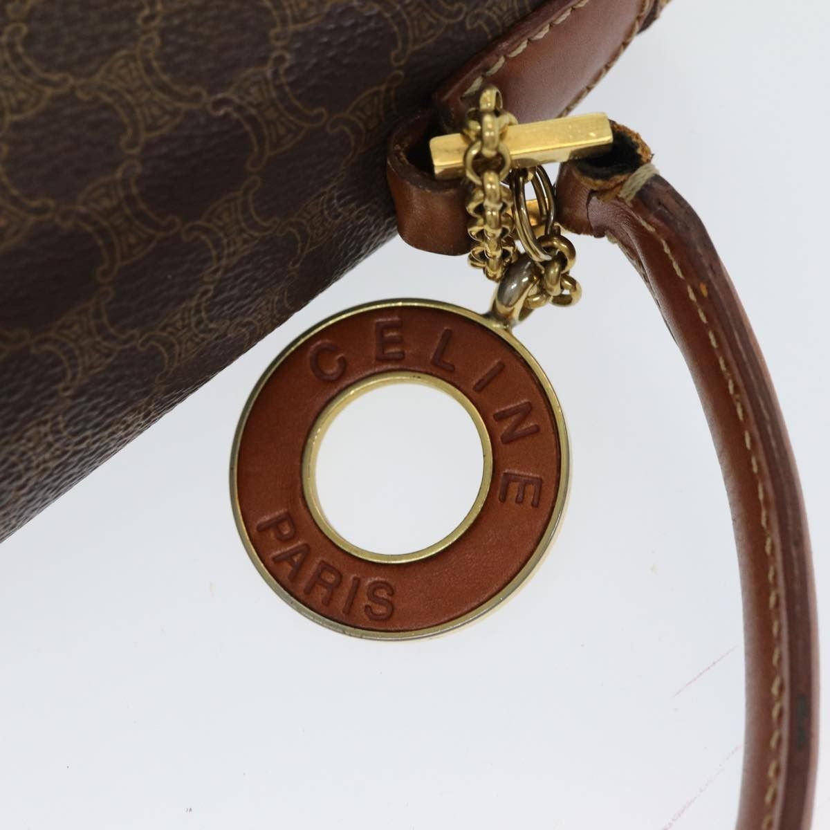Celine Celine Vintage Convertible Top Handle Bag Macadam Coated Canvas Size ONE SIZE - 20 Thumbnail