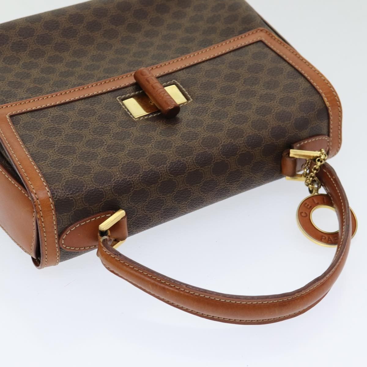 Celine Celine Vintage Convertible Top Handle Bag Macadam Coated Canvas Size ONE SIZE - 8 Thumbnail