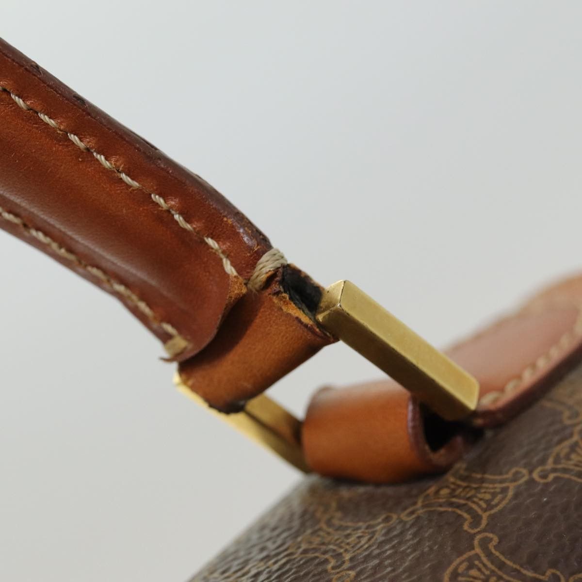 Celine Celine Vintage Convertible Top Handle Bag Macadam Coated Canvas Size ONE SIZE - 18 Thumbnail