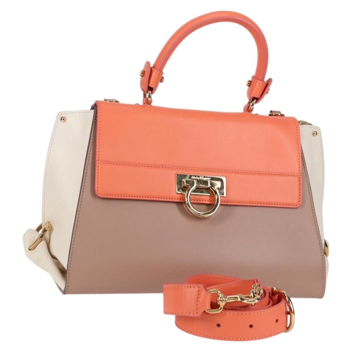 Salvatore Ferragamo Salvatore Ferragamo Sofia Satchel Leather Size ONE SIZE - 18 Thumbnail