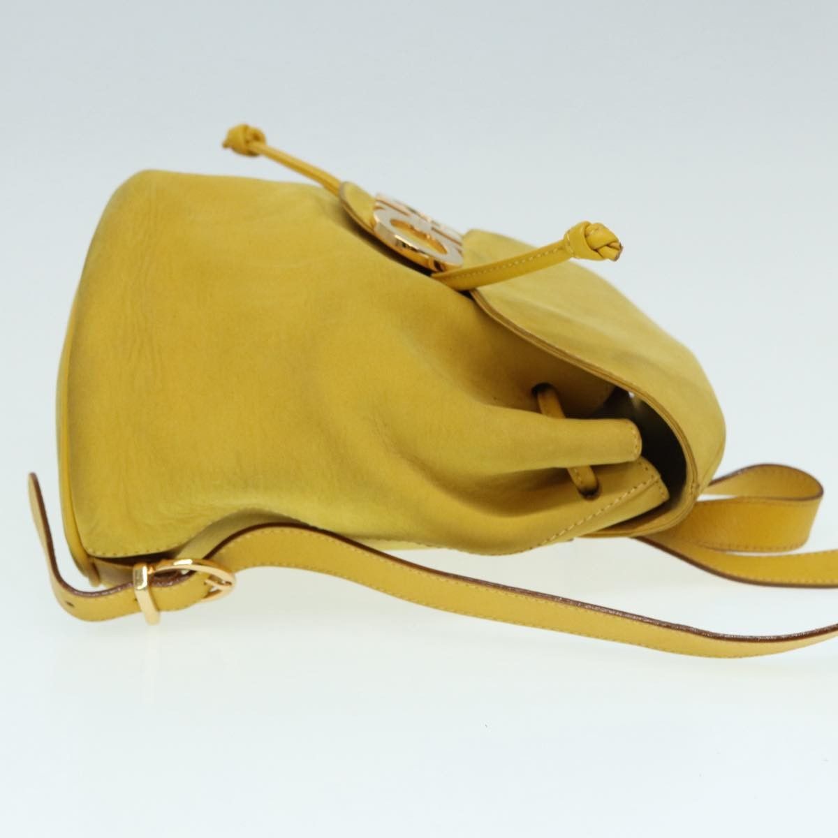 Salvatore Ferragamo Salvatore Ferragamo Gancini Flap Drawstring Backpack Suede Size ONE SIZE - 3 Thumbnail