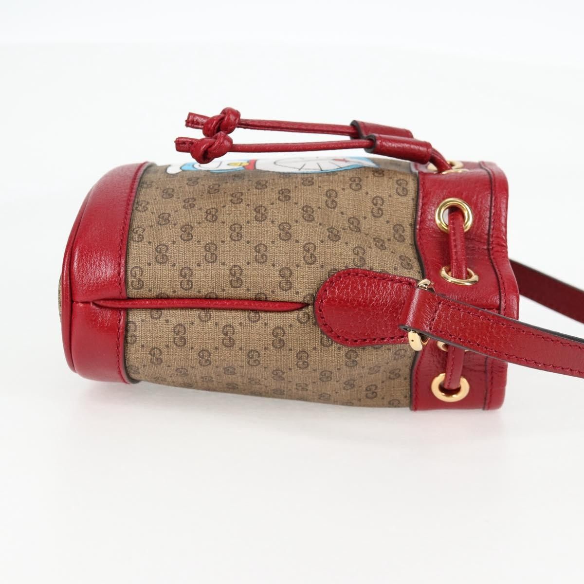 Gucci Gucci Doraemon Bucket Bag Printed Mini GG Coated Canvas Size ONE SIZE - 4 Thumbnail