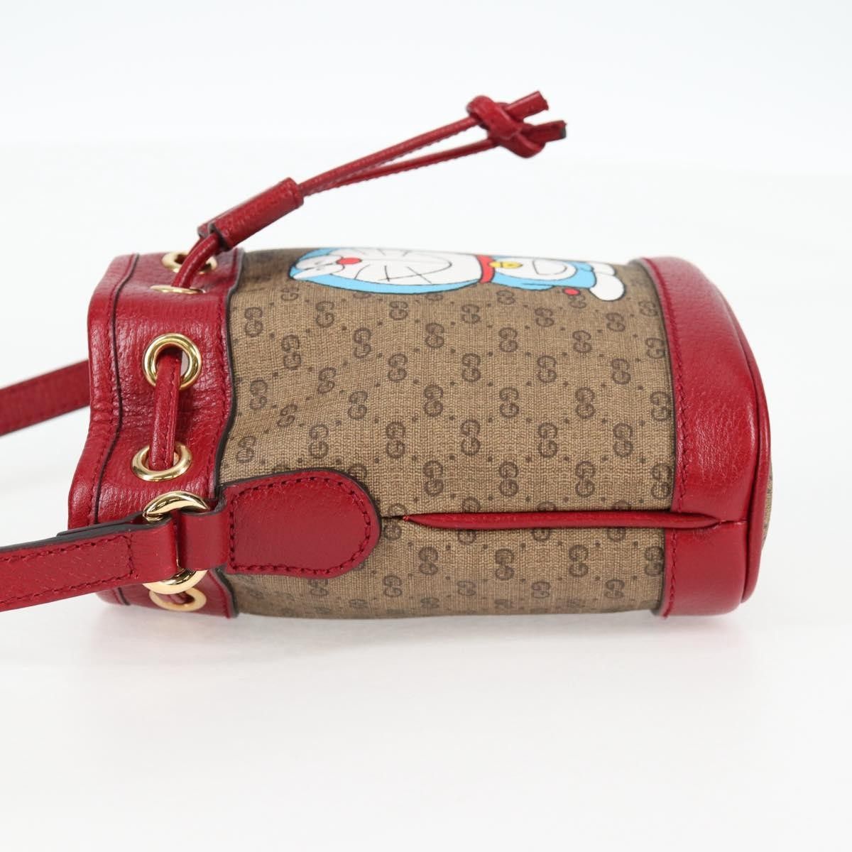 Gucci Gucci Doraemon Bucket Bag Printed Mini GG Coated Canvas Size ONE SIZE - 3 Thumbnail