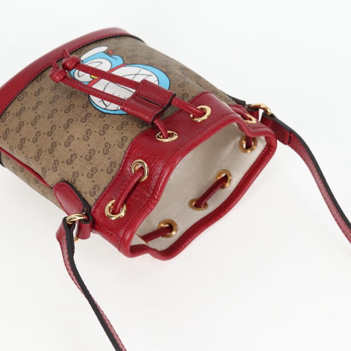 Gucci Gucci Doraemon Bucket Bag Printed Mini GG Coated Canvas Size ONE SIZE - 17 Thumbnail