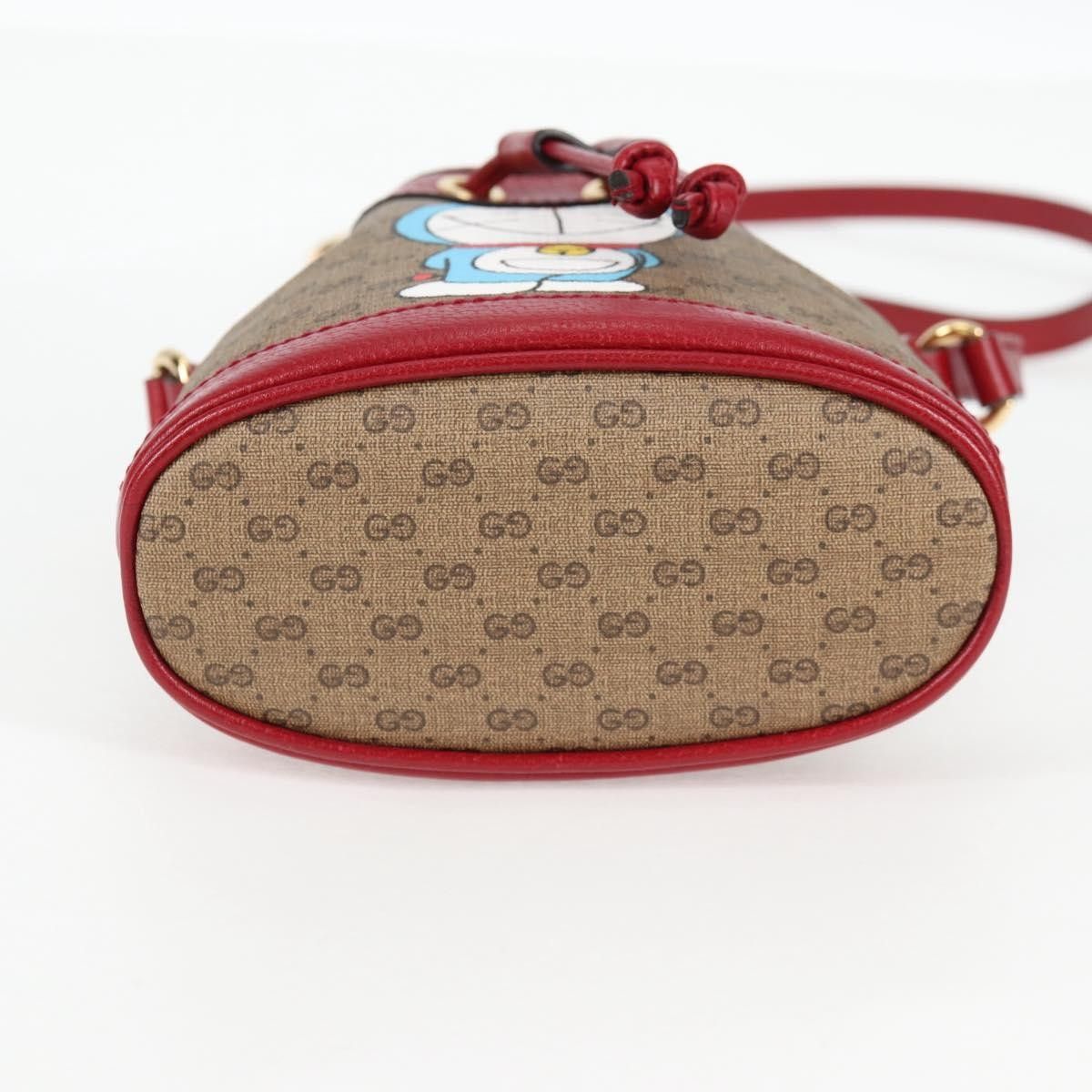 Gucci Gucci Doraemon Bucket Bag Printed Mini GG Coated Canvas Size ONE SIZE - 16 Thumbnail