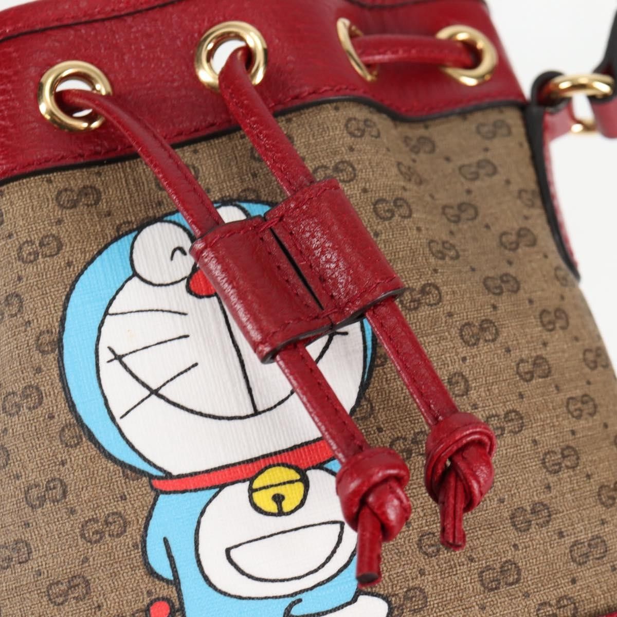 Gucci Gucci Doraemon Bucket Bag Printed Mini GG Coated Canvas Size ONE SIZE - 13 Thumbnail