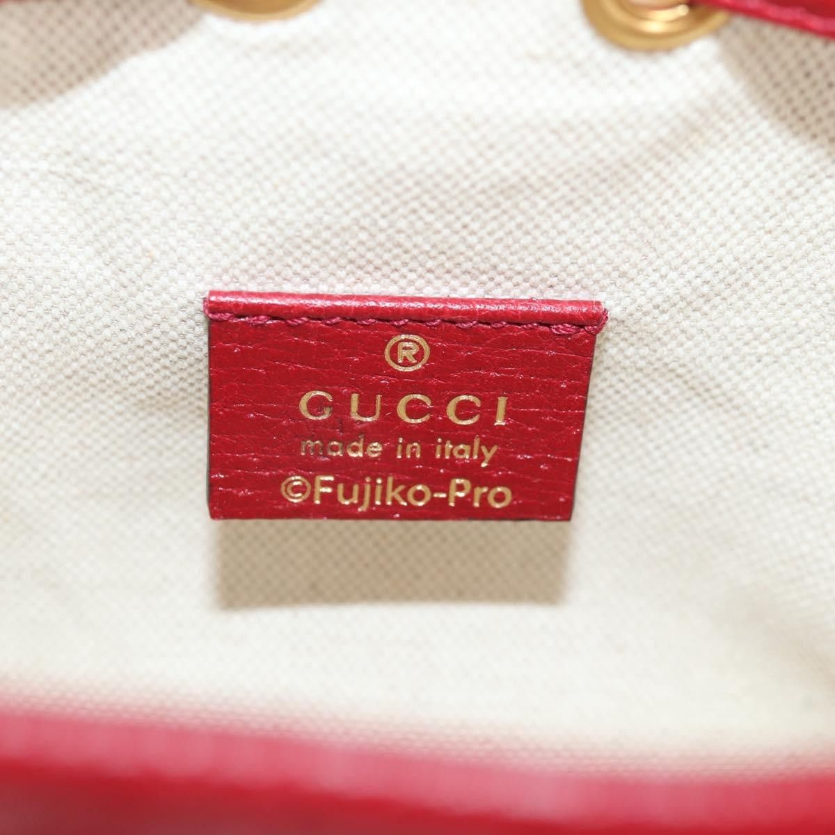 Gucci Gucci Doraemon Bucket Bag Printed Mini GG Coated Canvas Size ONE SIZE - 7 Thumbnail