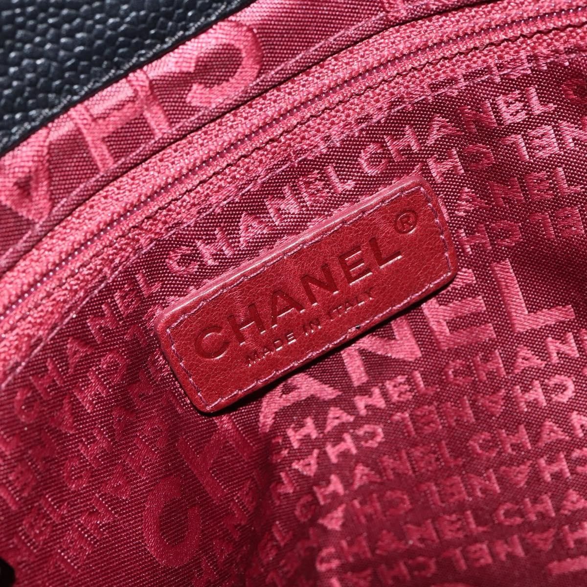 Chanel Chanel Vintage Button Tote Quilted Caviar Size ONE SIZE - 7 Thumbnail