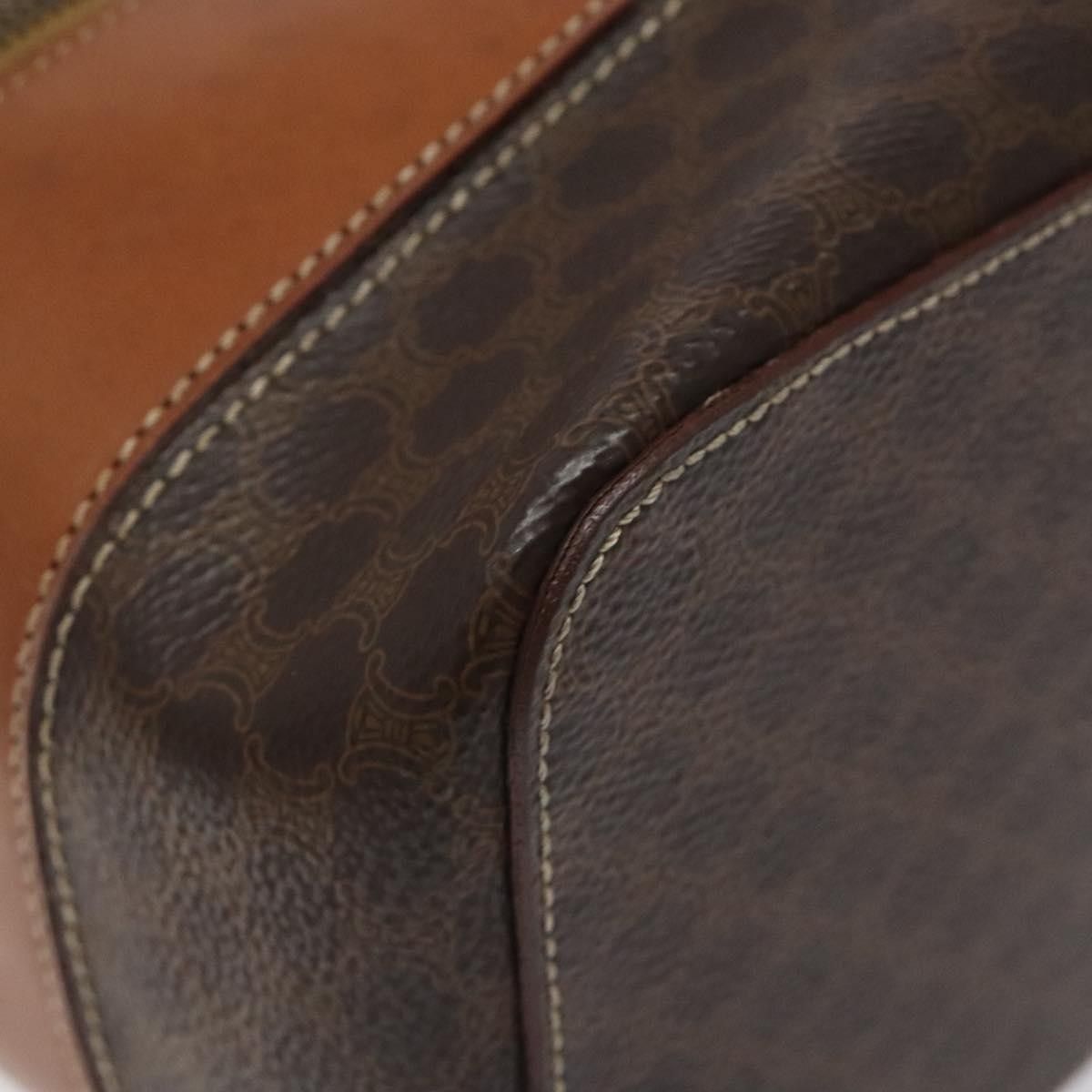 Celine Celine Vintage Double Zip Vanity Case Macadam Coated Canvas Size ONE SIZE - 9 Thumbnail