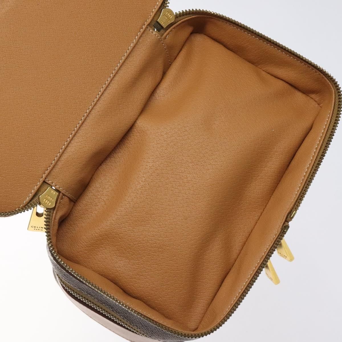 Celine Celine Vintage Double Zip Vanity Case Macadam Coated Canvas Size ONE SIZE - 5 Thumbnail