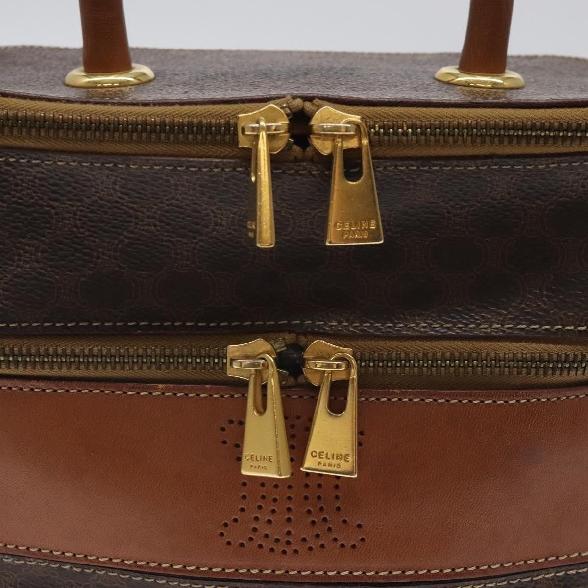 Celine Celine Vintage Double Zip Vanity Case Macadam Coated Canvas Size ONE SIZE - 13 Thumbnail