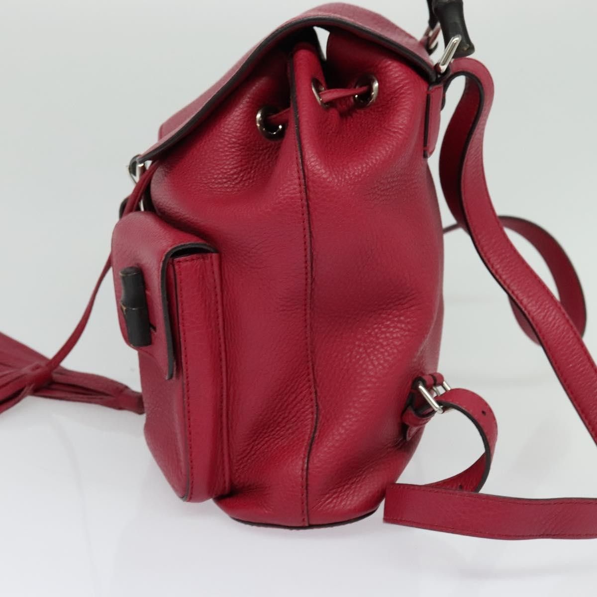 Gucci Gucci Bamboo Tassel Backpack Leather Size ONE SIZE - 3 Thumbnail