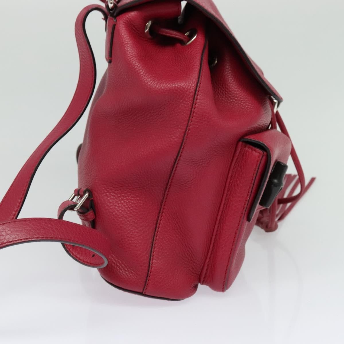 Gucci Gucci Bamboo Tassel Backpack Leather Size ONE SIZE - 4 Thumbnail