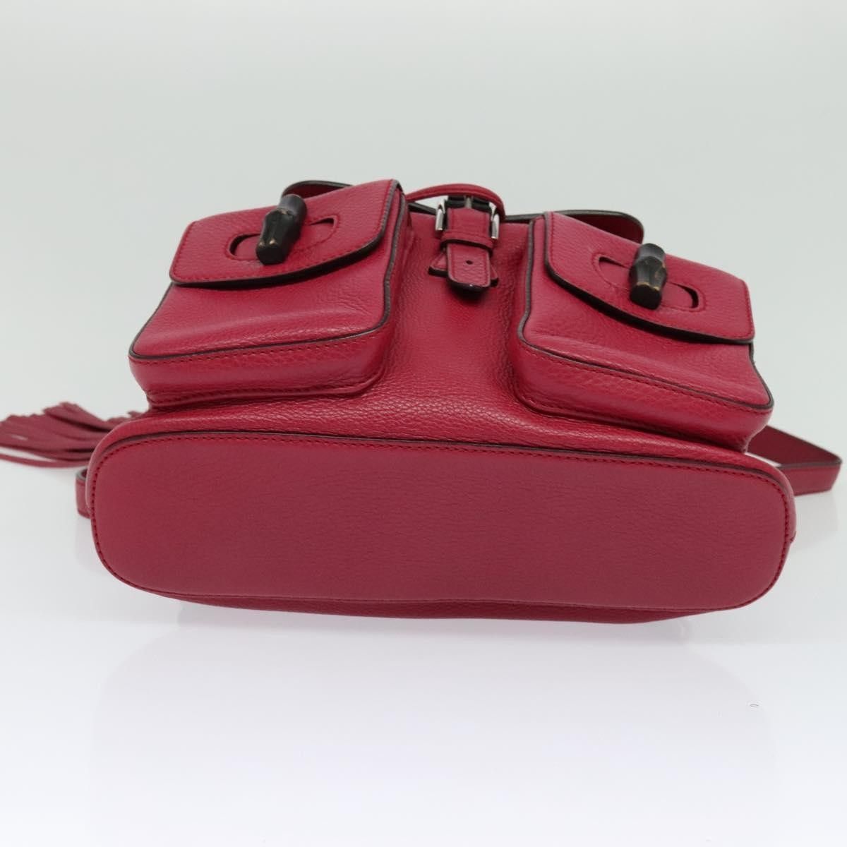 Gucci Gucci Bamboo Tassel Backpack Leather Size ONE SIZE - 16 Thumbnail