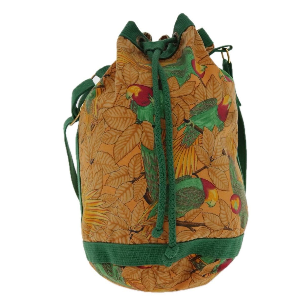 Hermes Hermes Vintage Drawstring Bucket Shoulder Bag Printed Canvas Size ONE SIZE - 17 Thumbnail