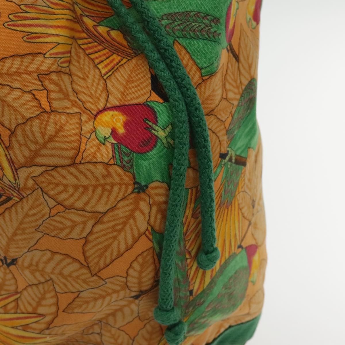 Hermes Hermes Vintage Drawstring Bucket Shoulder Bag Printed Canvas Size ONE SIZE - 16 Thumbnail