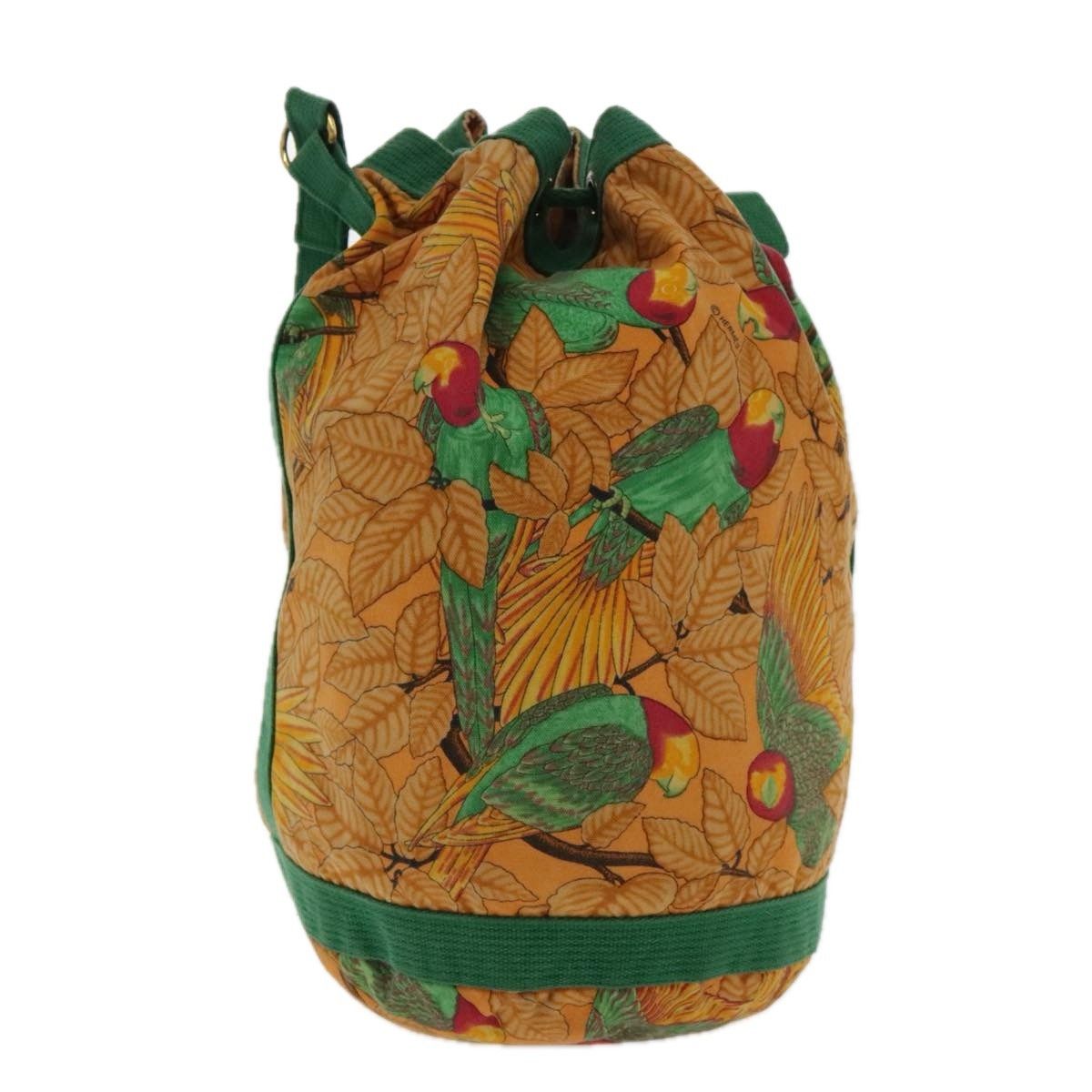 Hermes Hermes Vintage Drawstring Bucket Shoulder Bag Printed Canvas Size ONE SIZE - 2 Thumbnail