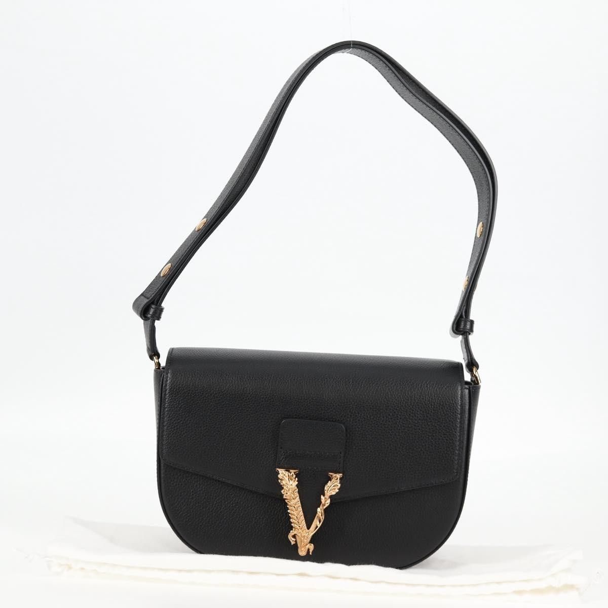 Versace Versace Virtus Flap Messenger Bag Leather Size ONE SIZE - 13 Thumbnail