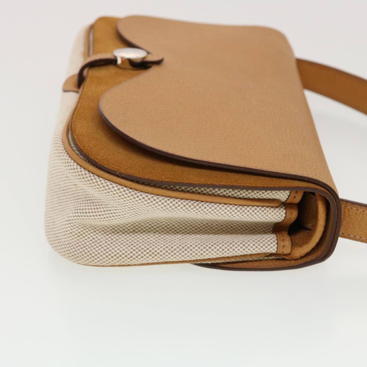 Hermes Hermes Colorado Handbag Leather and Toile Size ONE SIZE - 3 Thumbnail