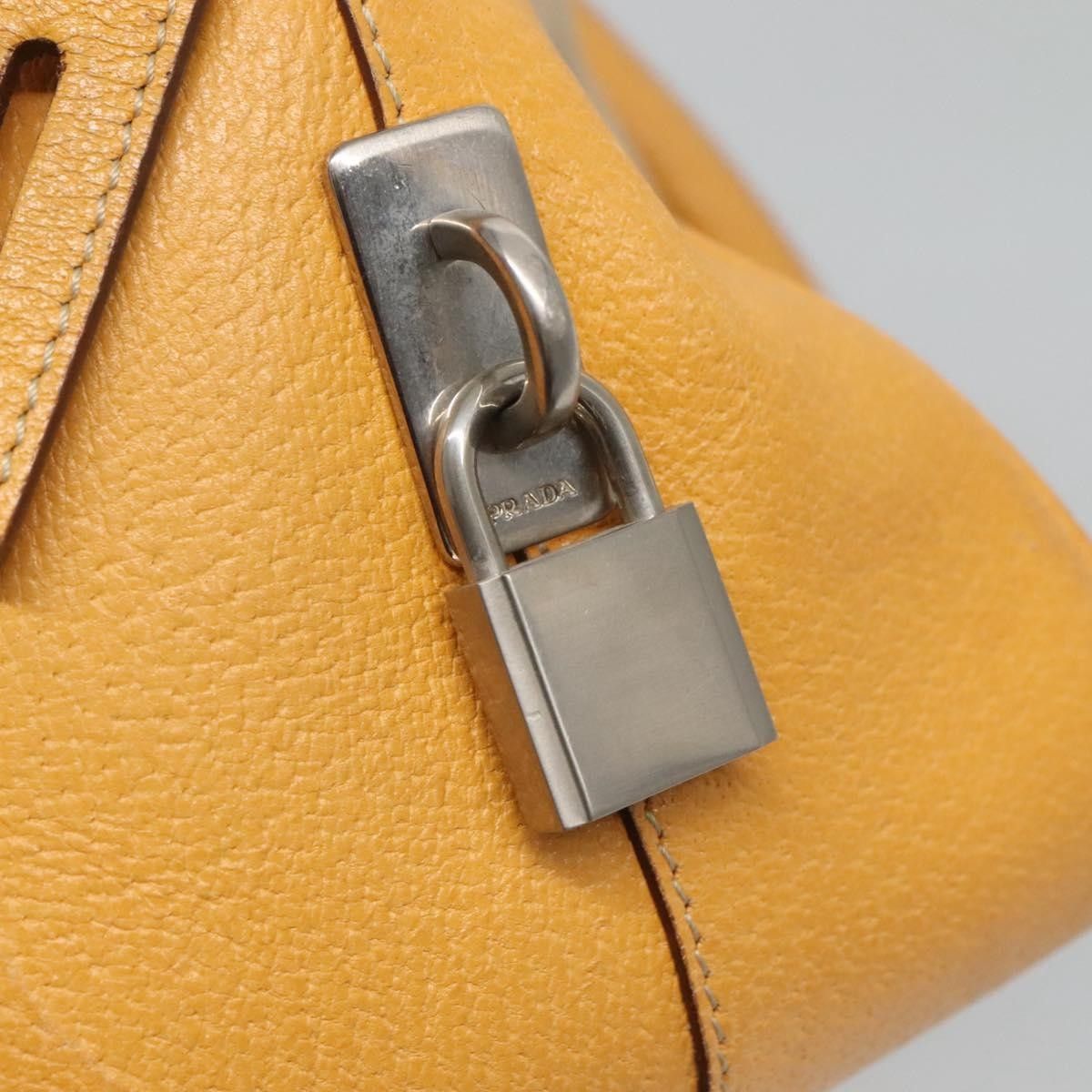 Prada Prada Bauletto Bag Canvas with Leather Size ONE SIZE - 13 Thumbnail