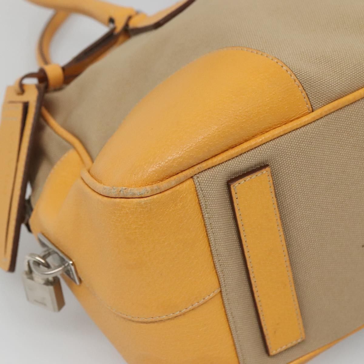 Prada Prada Bauletto Bag Canvas with Leather Size ONE SIZE - 9 Thumbnail