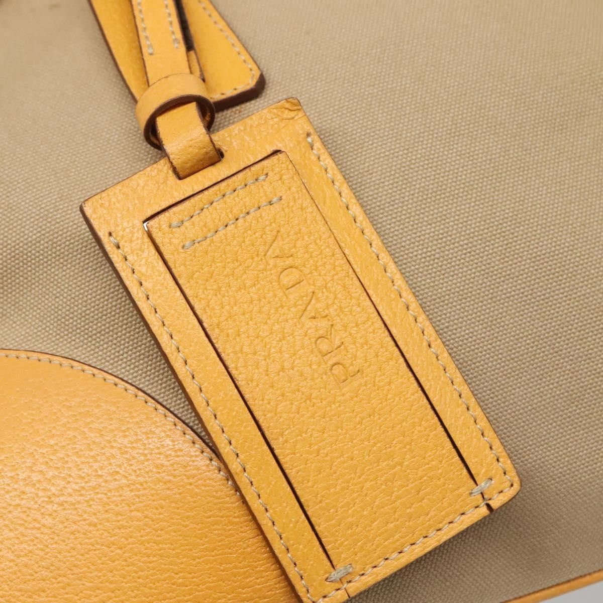Prada Prada Bauletto Bag Canvas with Leather Size ONE SIZE - 15 Thumbnail