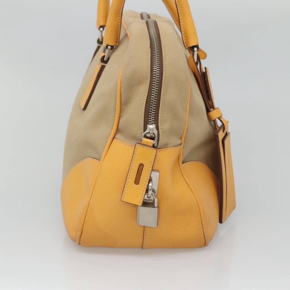 Prada Prada Bauletto Bag Canvas with Leather Size ONE SIZE - 3 Thumbnail
