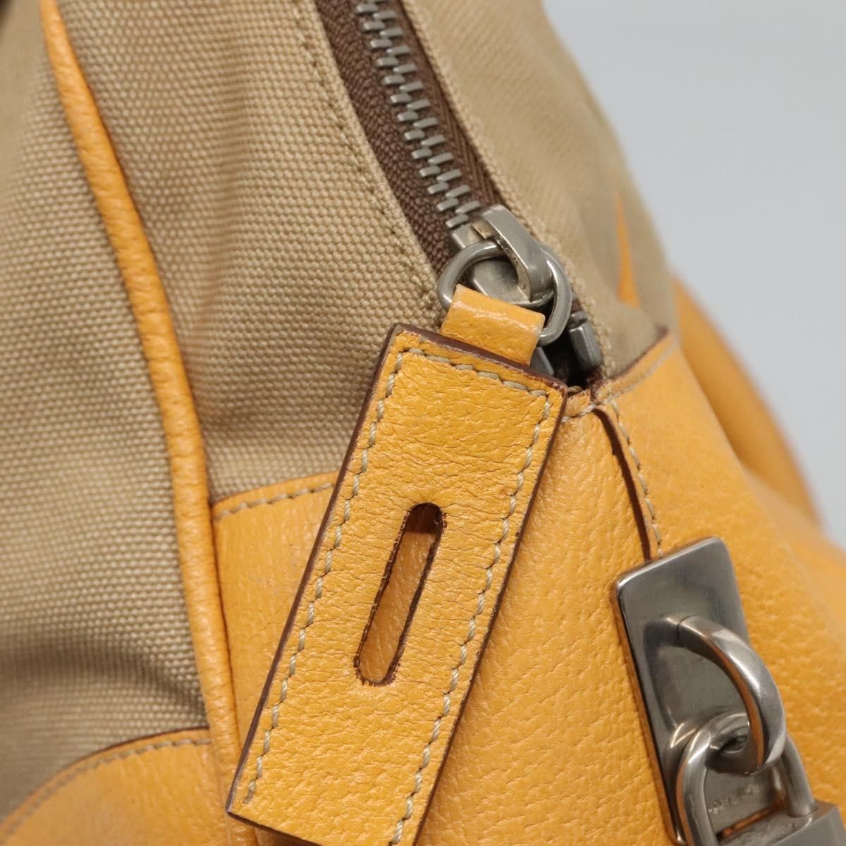 Prada Prada Bauletto Bag Canvas with Leather Size ONE SIZE - 12 Thumbnail