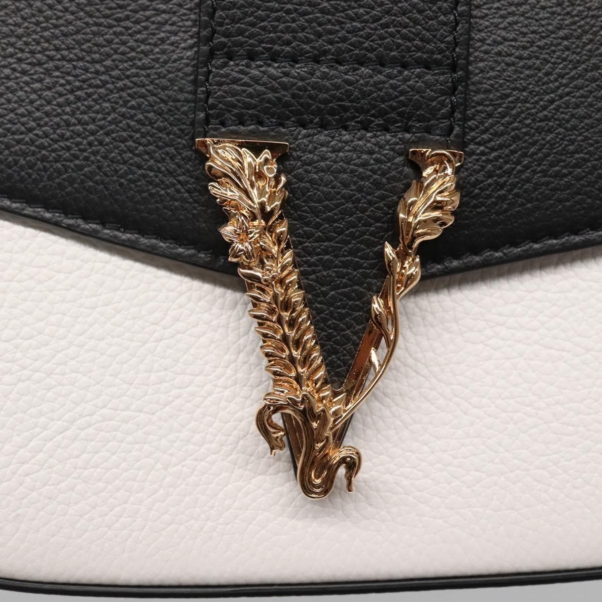 Versace Versace Virtus Flap Messenger Bag Leather Size ONE SIZE - 13 Thumbnail
